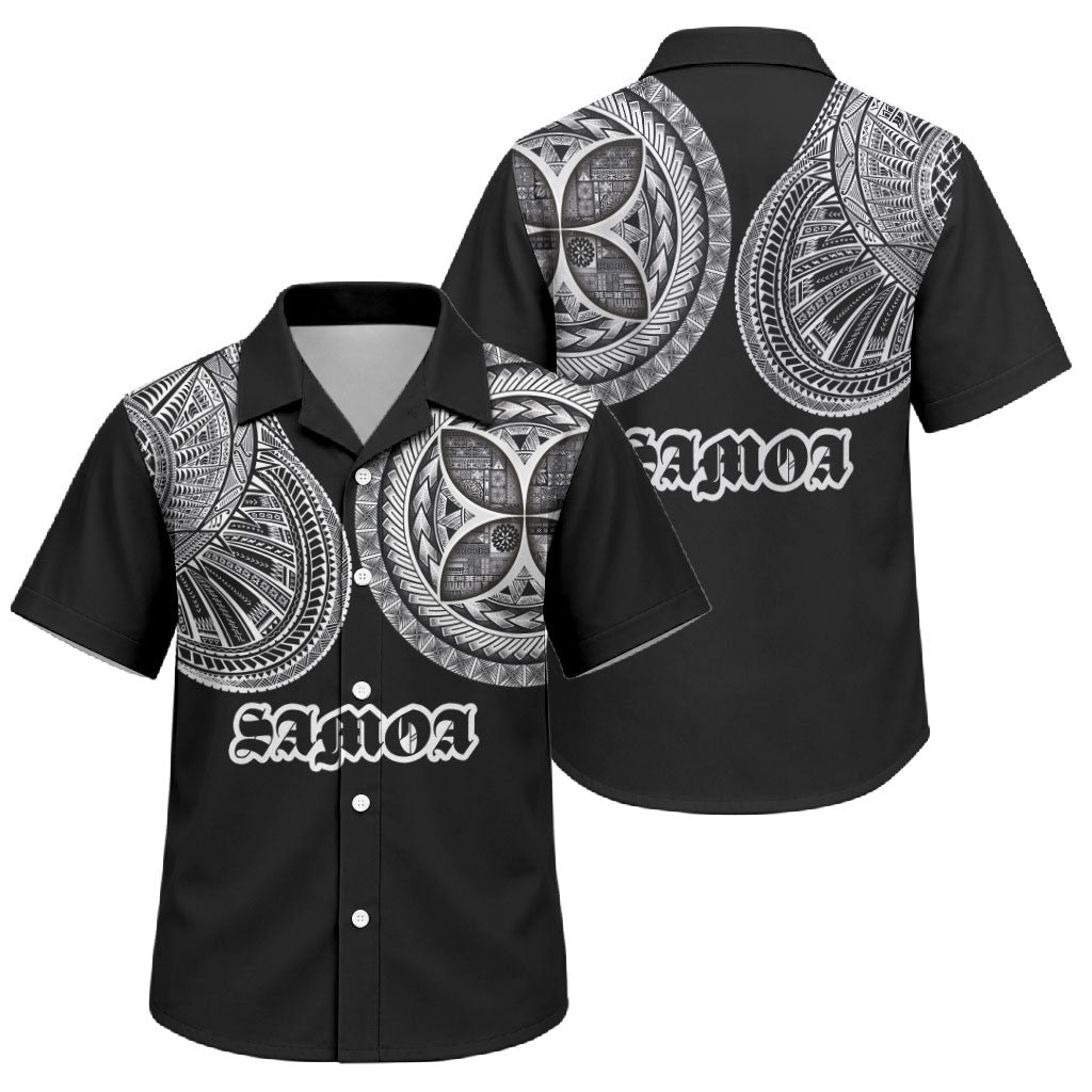 Samoa Traditional Tattoo Family Matching Tank Maxi Dress and Hawaiian Shirt Tribal Tatau Pattern