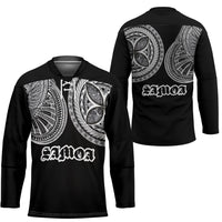 Samoa Traditional Tattoo Hockey Jersey Tribal Tatau Pattern