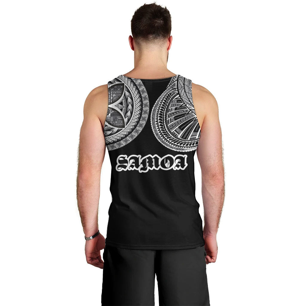 Samoa Traditional Tattoo Men Tank Top Tribal Tatau Pattern