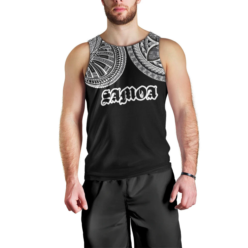 Samoa Traditional Tattoo Men Tank Top Tribal Tatau Pattern