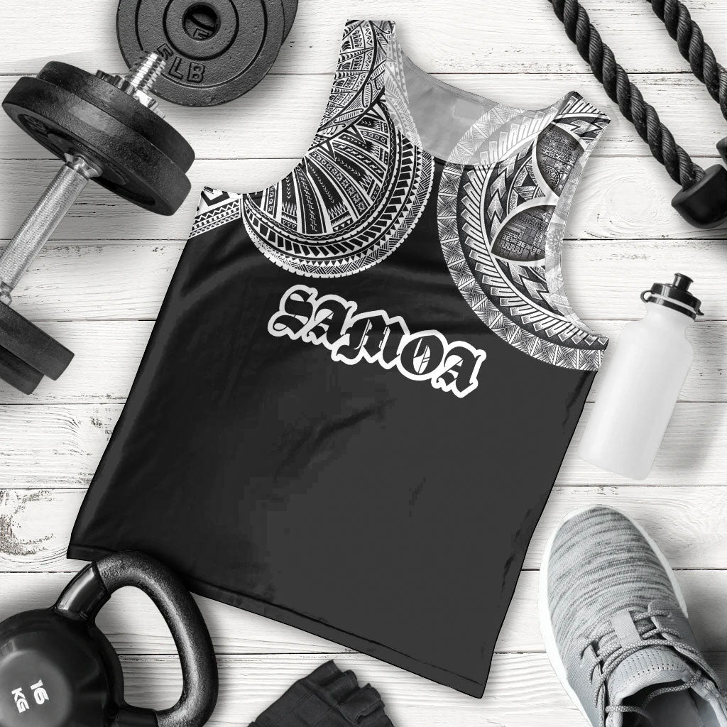 Samoa Traditional Tattoo Men Tank Top Tribal Tatau Pattern