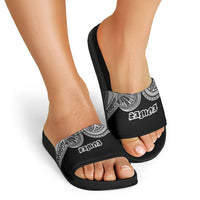 Samoa Traditional Tattoo Slide Sandals Tribal Tatau Pattern