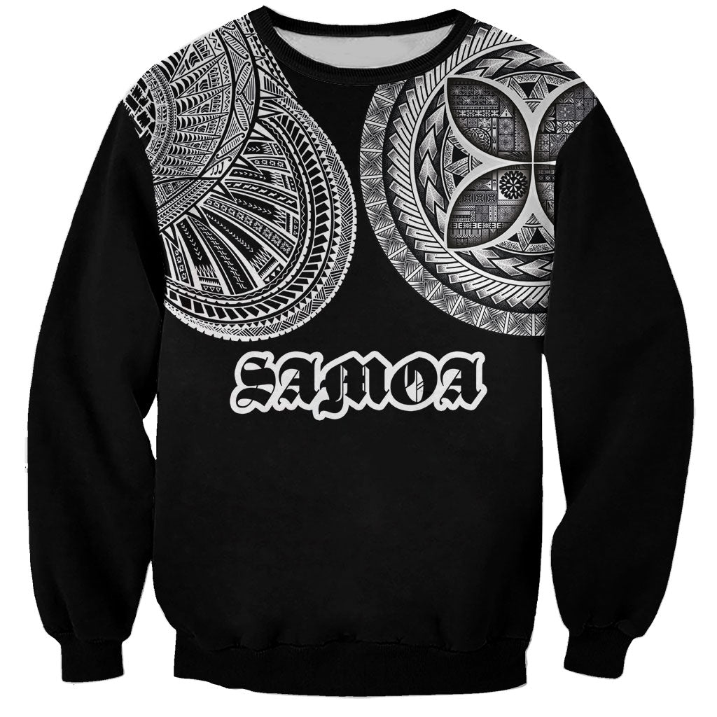 Samoa Traditional Tattoo Sweatshirt Tribal Tatau Pattern