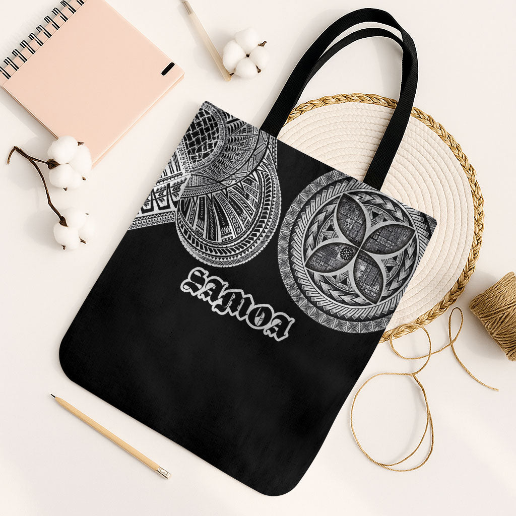 Samoa Traditional Tattoo Tote Bag Tribal Tatau Pattern