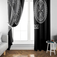 Samoa Traditional Tattoo Window Curtain Tribal Tatau Pattern