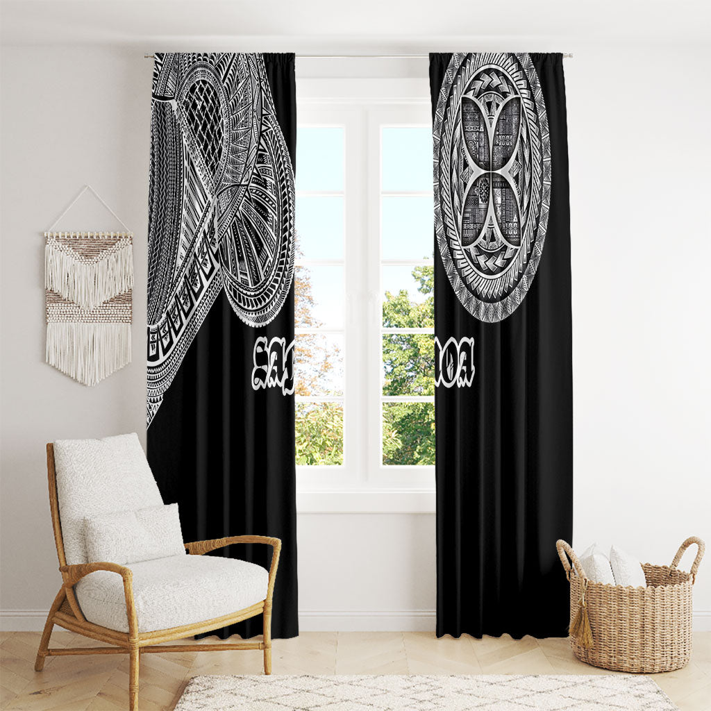 Samoa Traditional Tattoo Window Curtain Tribal Tatau Pattern