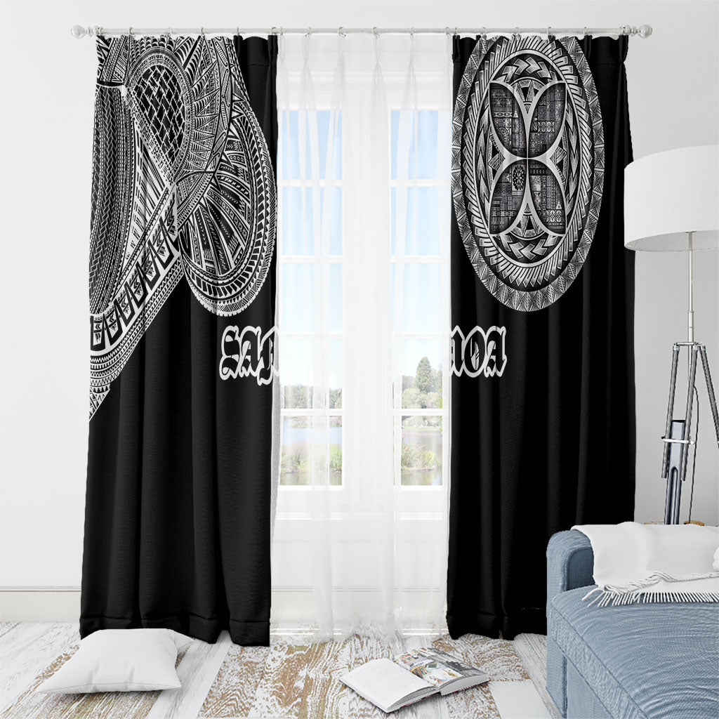 Samoa Traditional Tattoo Window Curtain Tribal Tatau Pattern