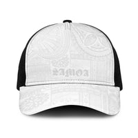 Samoa Lotu Tamaiti Baseball Net Cap Tribal Tatau with Siapo Pattern