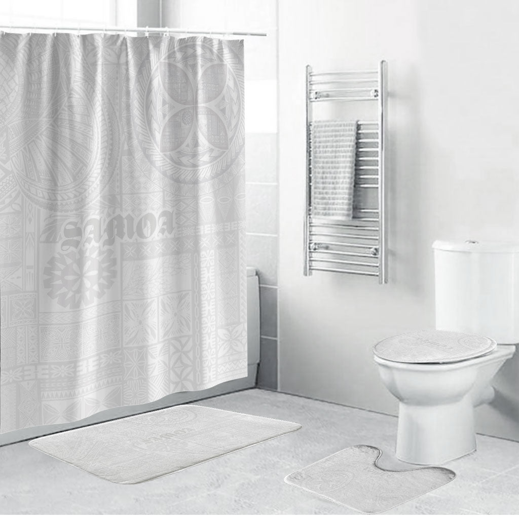Samoa Lotu Tamaiti Bathroom Set Tribal Tatau with Siapo Pattern