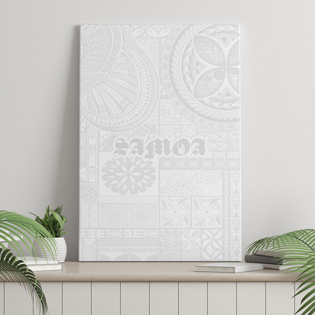 Samoa Lotu Tamaiti Canvas Wall Art Tribal Tatau with Siapo Pattern