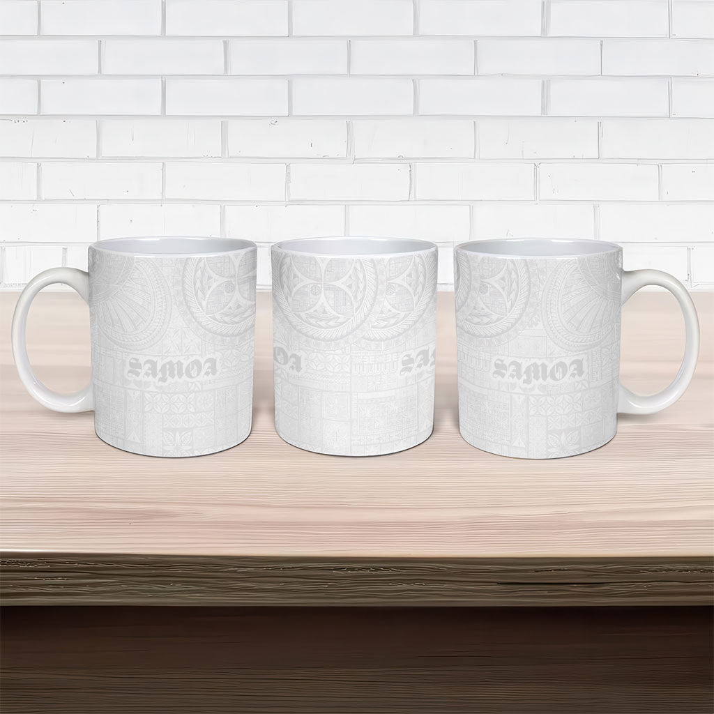 Samoa Lotu Tamaiti Ceramic Mug Tribal Tatau with Siapo Pattern