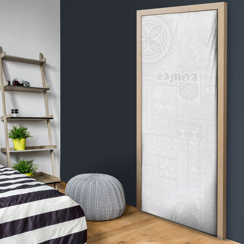 Samoa Lotu Tamaiti Door Cover Tribal Tatau with Siapo Pattern