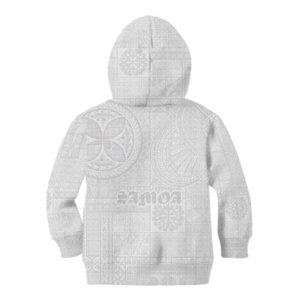 Samoa Lotu Tamaiti Kid Hoodie Tribal Tatau with Siapo Pattern