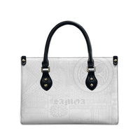Samoa Lotu Tamaiti Leather Bag Tribal Tatau with Siapo Pattern