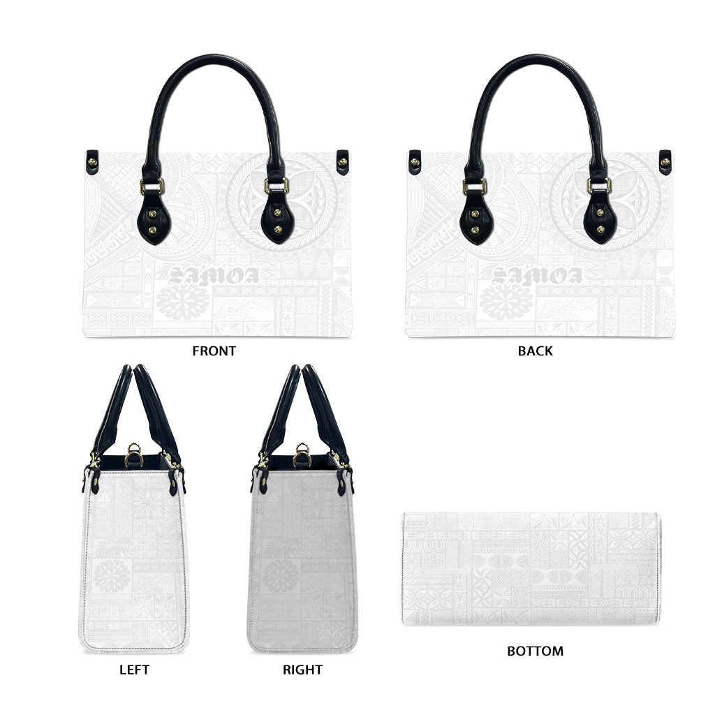 Samoa Lotu Tamaiti Leather Bag Tribal Tatau with Siapo Pattern