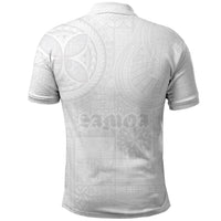 Samoa Lotu Tamaiti Polo Shirt Tribal Tatau with Siapo Pattern