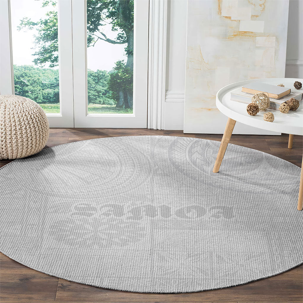 Samoa Lotu Tamaiti Round Carpet Tribal Tatau with Siapo Pattern