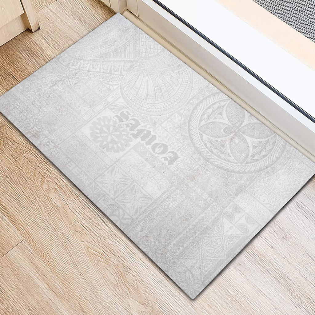 Samoa Lotu Tamaiti Rubber Doormat Tribal Tatau with Siapo Pattern
