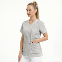 Samoa Lotu Tamaiti Scrub Top Tribal Tatau with Siapo Pattern