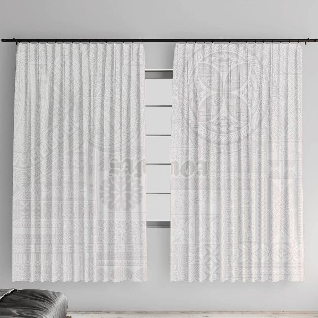 Samoa Lotu Tamaiti Window Curtain Tribal Tatau with Siapo Pattern