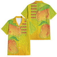 Hawaiian Mango Family Matching Puletasi and Hawaiian Shirt Polynesian Art Pattern and Kakau Tattoo