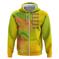 Hawaiian Mango Hoodie Polynesian Art Pattern and Kakau Tattoo