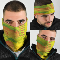 Hawaiian Mango Neck Gaiter Polynesian Art Pattern and Kakau Tattoo
