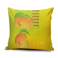 Hawaiian Mango Pillow Cover Polynesian Art Pattern and Kakau Tattoo