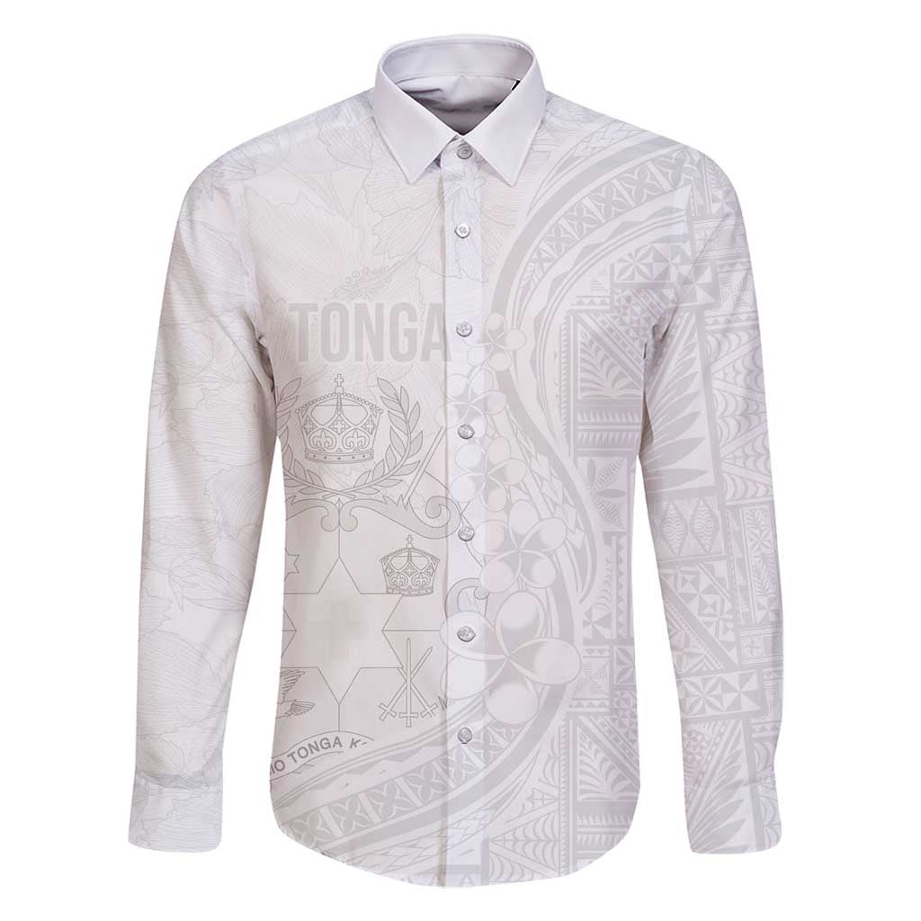 Tonga Faka Sepitema Family Matching Mermaid Dress and Hawaiian Shirt Ngatu Pattern with Plumeria and Hibiscus