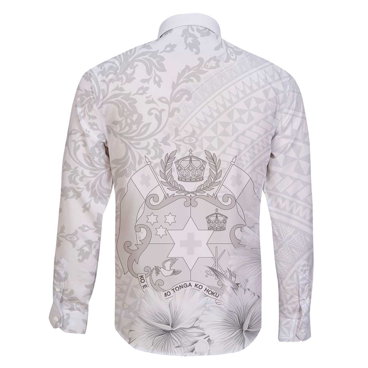 Tonga Faka Sepitema Family Matching Off Shoulder Short Dress and Hawaiian Shirt Ngatu and Floral Pattern with Blooming Hibiscus