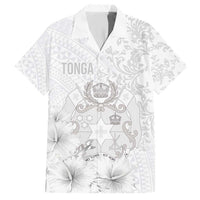 Tonga Faka Sepitema Family Matching Short Sleeve Bodycon Dress and Hawaiian Shirt Ngatu and Floral Pattern with Blooming Hibiscus