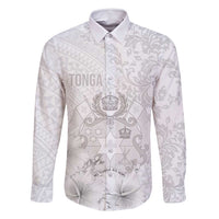 Tonga Faka Sepitema Family Matching Tank Maxi Dress and Hawaiian Shirt Ngatu and Floral Pattern with Blooming Hibiscus