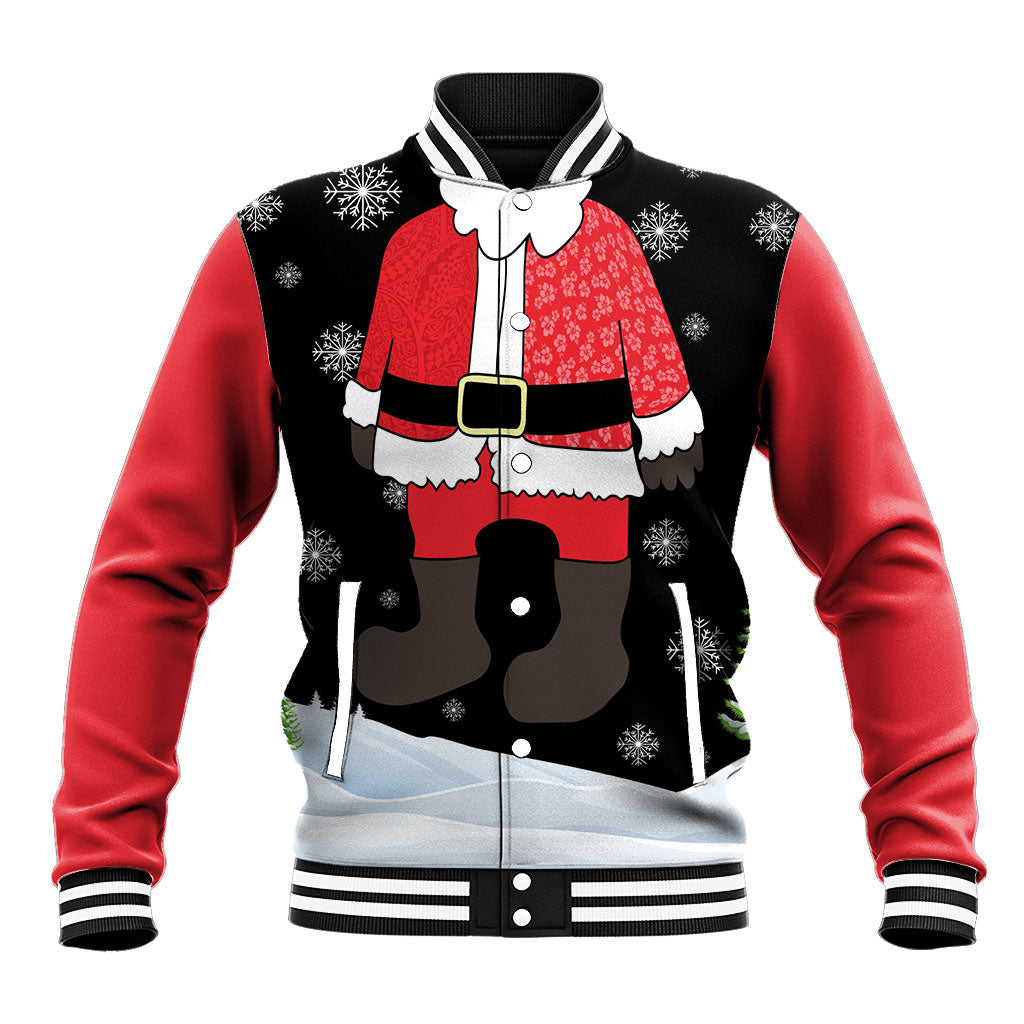 Polynesian Santa Claus Costume Funny Baseball Jacket LT03 Unisex Multicolor - Polynesian Pride