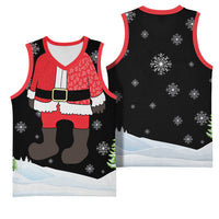 Polynesian Santa Claus Costume Funny Basketball Jersey LT03 - Polynesian Pride