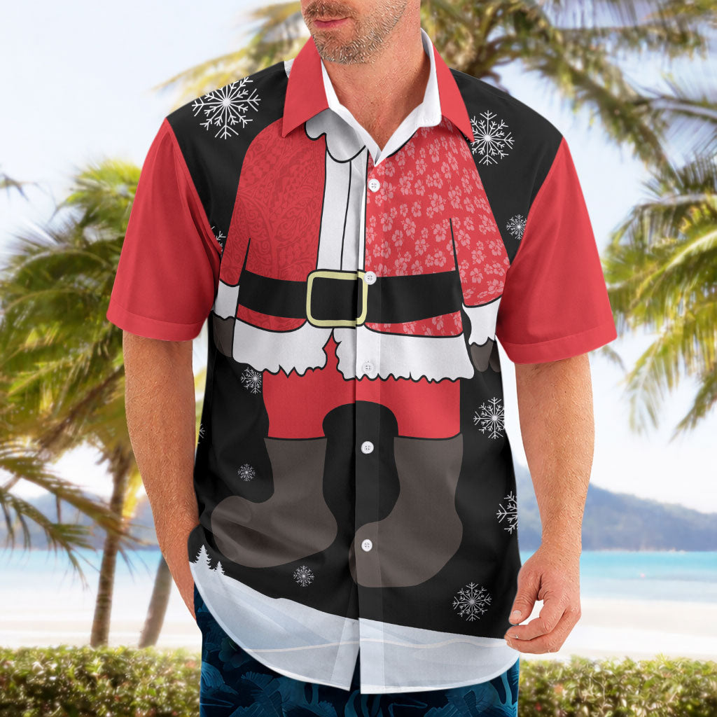 Polynesian Santa Claus Costume Funny Hawaiian Shirt LT03 - Polynesian Pride
