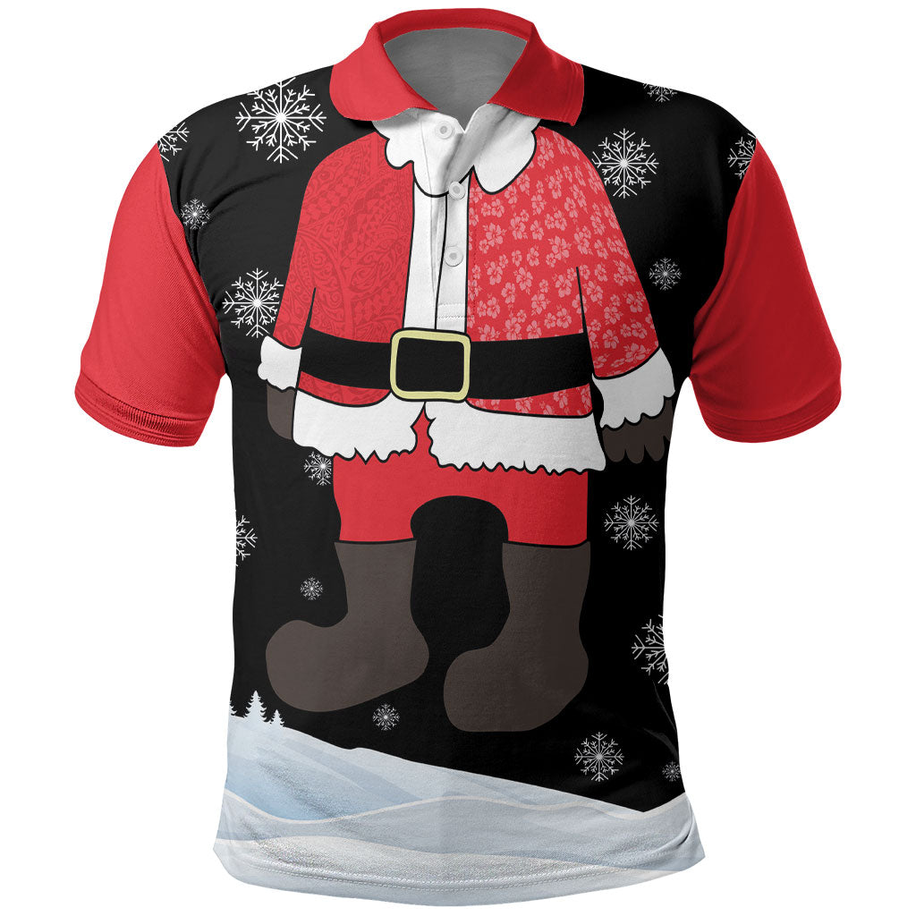 Polynesian Santa Claus Costume Funny Polo Shirt LT03 Multicolor - Polynesian Pride