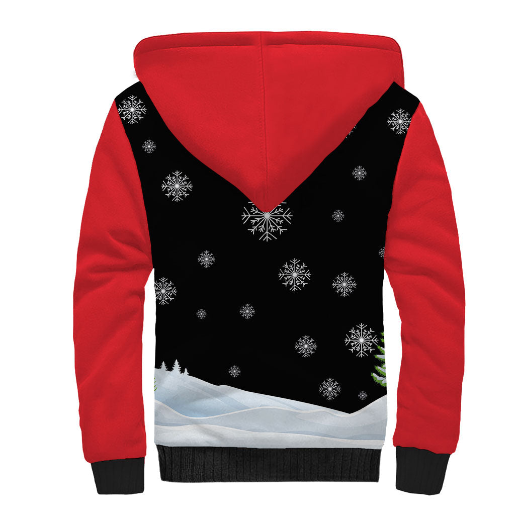 Polynesian Santa Claus Costume Funny Sherpa Hoodie LT03 - Polynesian Pride