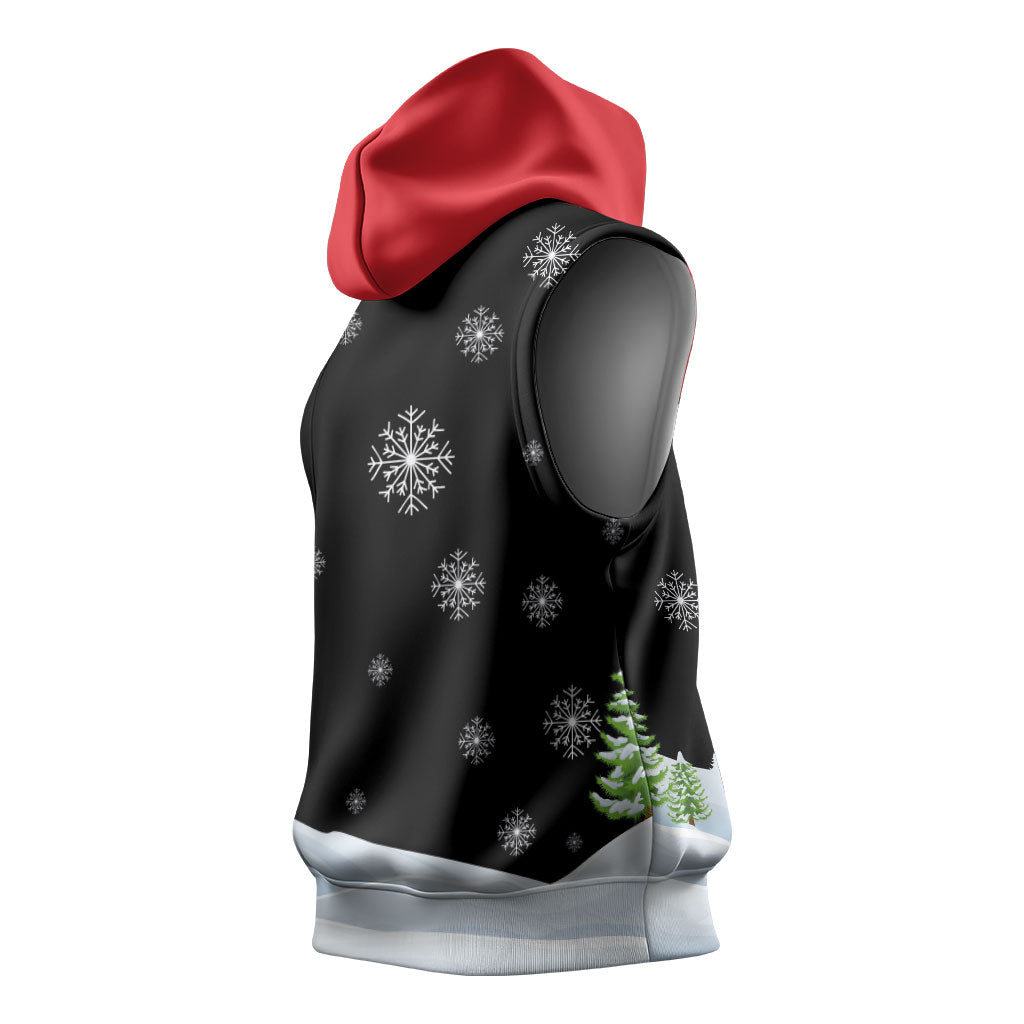 Polynesian Santa Claus Costume Funny Sleeveless Hoodie LT03 - Polynesian Pride
