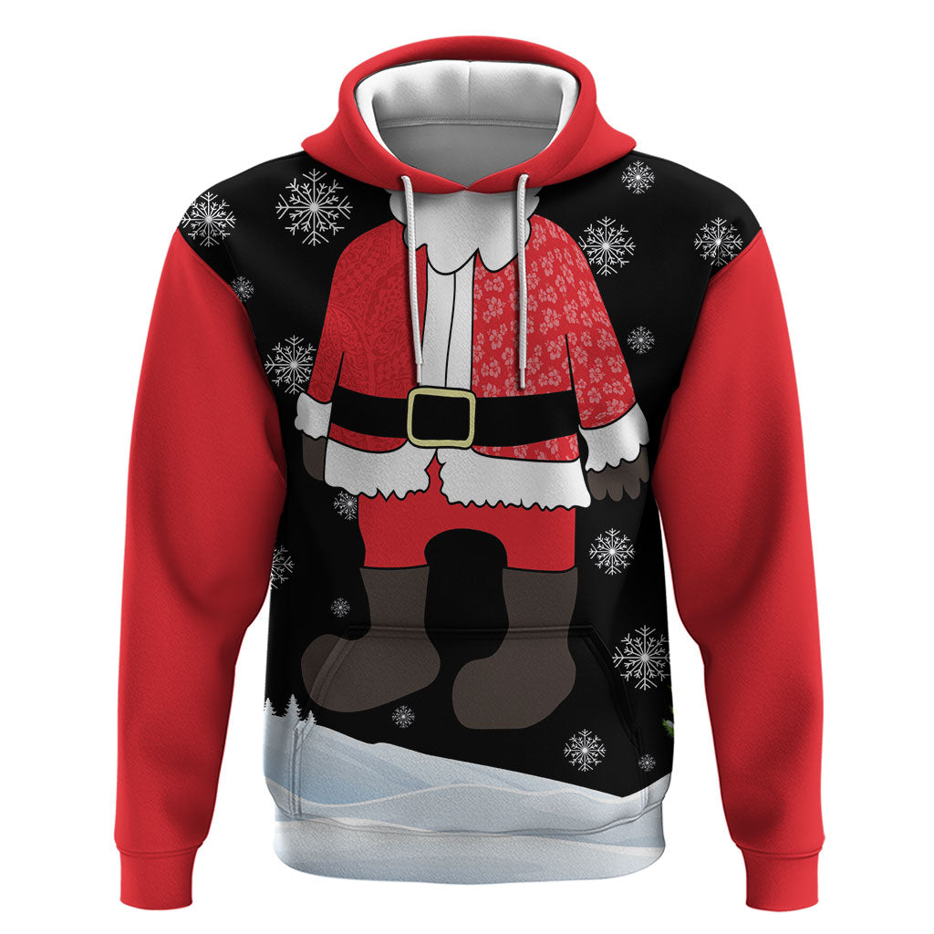 Polynesian Santa Claus Costume Funny Zip Hoodie LT03 Pullover Hoodie Multicolor - Polynesian Pride