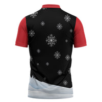Polynesian Santa Claus Costume Funny Zipper Polo Shirt LT03 - Polynesian Pride