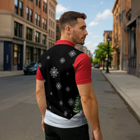 Polynesian Santa Claus Costume Funny Zipper Polo Shirt LT03 - Polynesian Pride