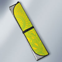 Hawaiian Mango Mele Kalikimaka Auto Sun Shade Santa Claus Surfing with Turtle Mango Christmas LT03 - Polynesian Pride
