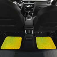 Hawaiian Mango Mele Kalikimaka Car Mats Santa Claus Surfing with Turtle Mango Christmas LT03 Set 2pcs - Back Multicolor - Polynesian Pride