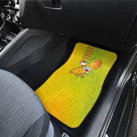 Hawaiian Mango Mele Kalikimaka Car Mats Santa Claus Surfing with Turtle Mango Christmas LT03 - Polynesian Pride