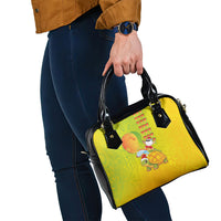 Hawaiian Mango Mele Kalikimaka Shoulder Handbag Santa Claus Surfing with Turtle Mango Christmas LT03 - Polynesian Pride