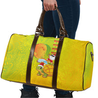 Hawaiian Mango Mele Kalikimaka Travel Bag Santa Claus Surfing with Turtle Mango Christmas LT03 - Polynesian Pride
