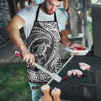 Hawaiian Turtle and Shark Apron Kakau Tribal with Polynesian Pattern Black Color LT03 - Polynesian Pride