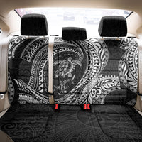 Hawaiian Turtle and Shark Back Car Seat Cover Kakau Tribal with Polynesian Pattern Black Color LT03 - Polynesian Pride
