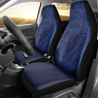 Hawaiian Turtle and Shark Car Seat Cover Kakau Tribal with Polynesian Pattern Blue Color LT03 - Polynesian Pride