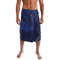 Hawaiian Turtle and Shark Lavalava Kakau Tribal with Polynesian Pattern Blue Color LT03 Blue - Polynesian Pride